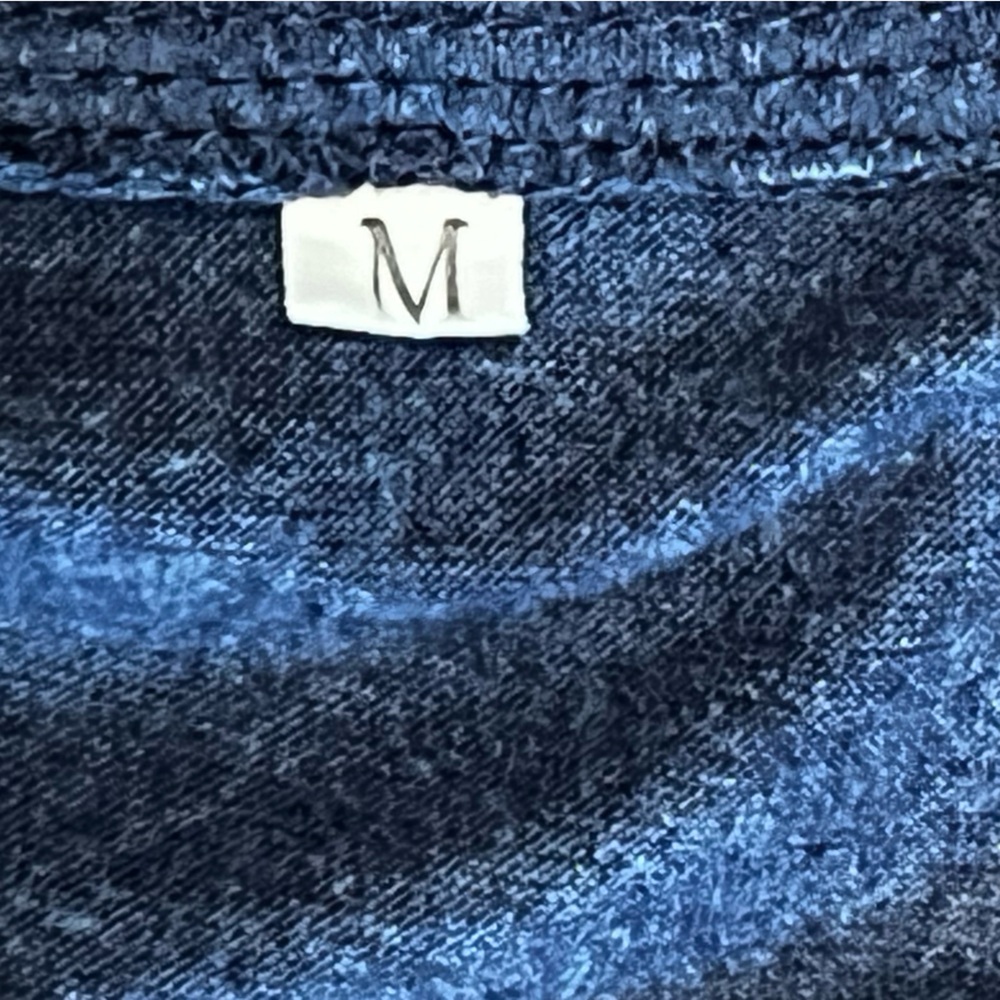 Dark Heather Blue Boy Mama Graphic T-Shirt Women's Medium - Picture 4 of 4